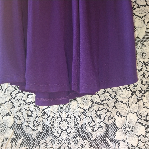 Brooke & Emma purple tunic top baby doll dress long sleeve loose fit scoop neck - Picture 5 of 5